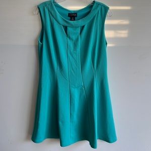 Teal size 14P dress. A-line with flair